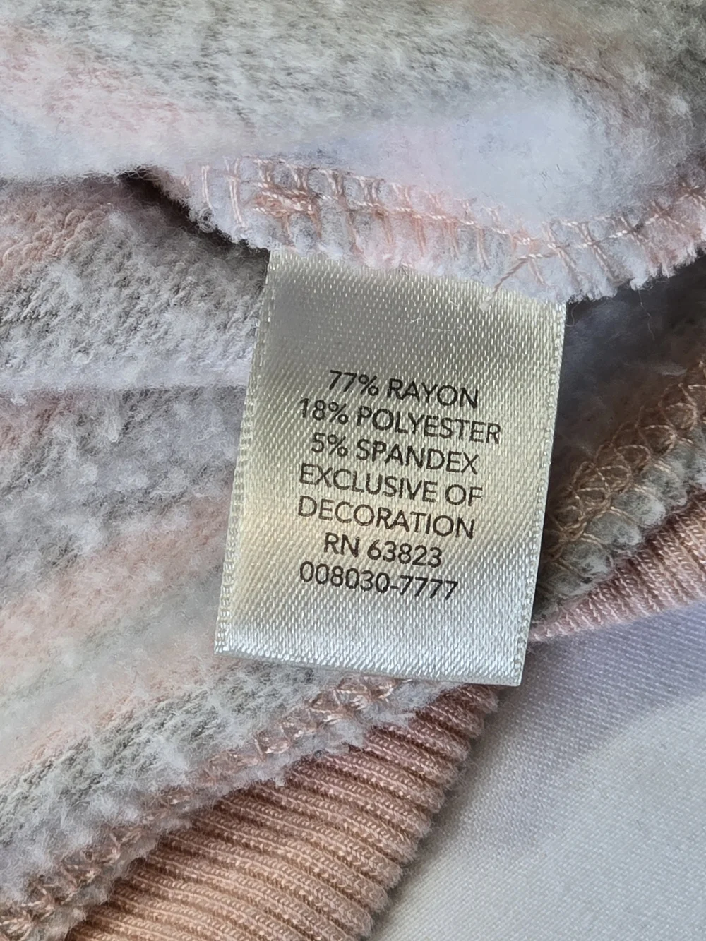Christopher & Banks Grey Pink Striped Tulip Hem Long Sleeve Top Size Large